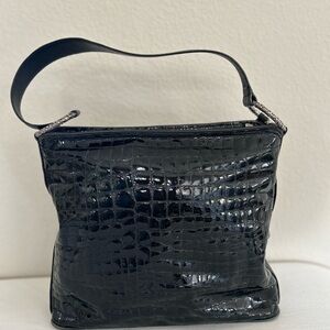 Brighton Cher Purse black crocodile leather